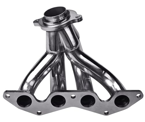 Exhaust Manifold with Gasket Kits Compatible with Honda Civic EX 1.7L SOHC 2DR/4DR 2001-2005, Racing Manifold Exhaust Conversion Headers with 304 Stainless Steel Polished Finish Enhanced Exhaust Flow - Thumbnail 2