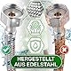 Panzerschlauch 30 cm Innengewinde 3/8 x Außengewinde 3/8 zoll DN8 DE13 - Flexschlauch Hergestellt aus Edelstahl Temperatur max 70°C Betriebsdruck 10 bar - Garantie 5 Jahre - ONIX TECH