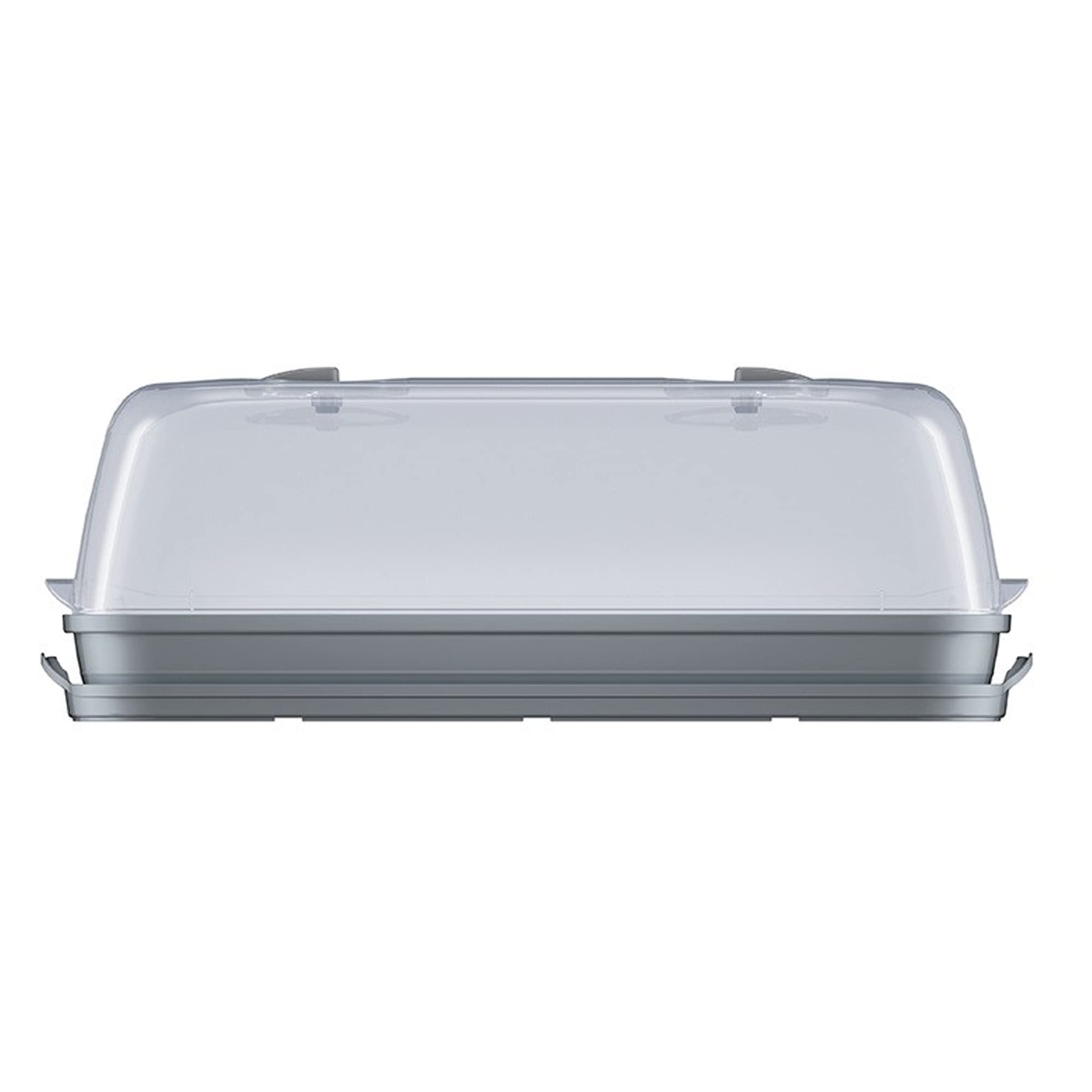 Prosperplast Semillero/Bandeja Multiusos con Tapa de policarbonato respana Table Greenhouse, Dimensiones (mm) 515x196x185, Color Gris Piedra