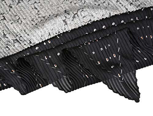 Allegra K Color Block Pleated Cashew Nuts Paisley Neck Scarf Neckerchief Bandana for Women Lady4