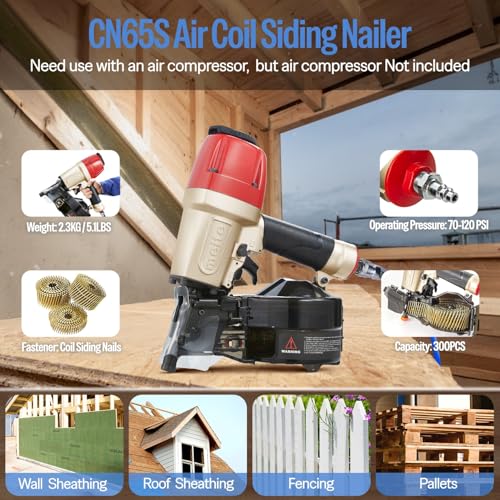 meite CN65S 15° Siding Nailer