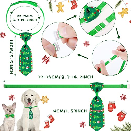 Collier de Noël pour chien réglable et confortable avec cravates assorties