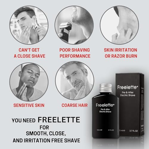 Image of Pre Electric Shave After Shave Lotion Cream - Close Shave Balm - Smooth Irritation Free Shaving - Cooling Pre and Post Shave Balm. Pherolink. Freelette (MINT /BERGAMOT) 3.76 FL.OZ