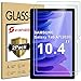 Produktbild Svanee Panzerglas Schutzfolie für Samsung Galaxy Tab A7 10.4 Zoll 2020 (SM-T500/T505/T507), [2 Stück] [9H Härte, Anti Kratzen, Einfache Installation] Gehärtetes Glas Panzerglasfolie
