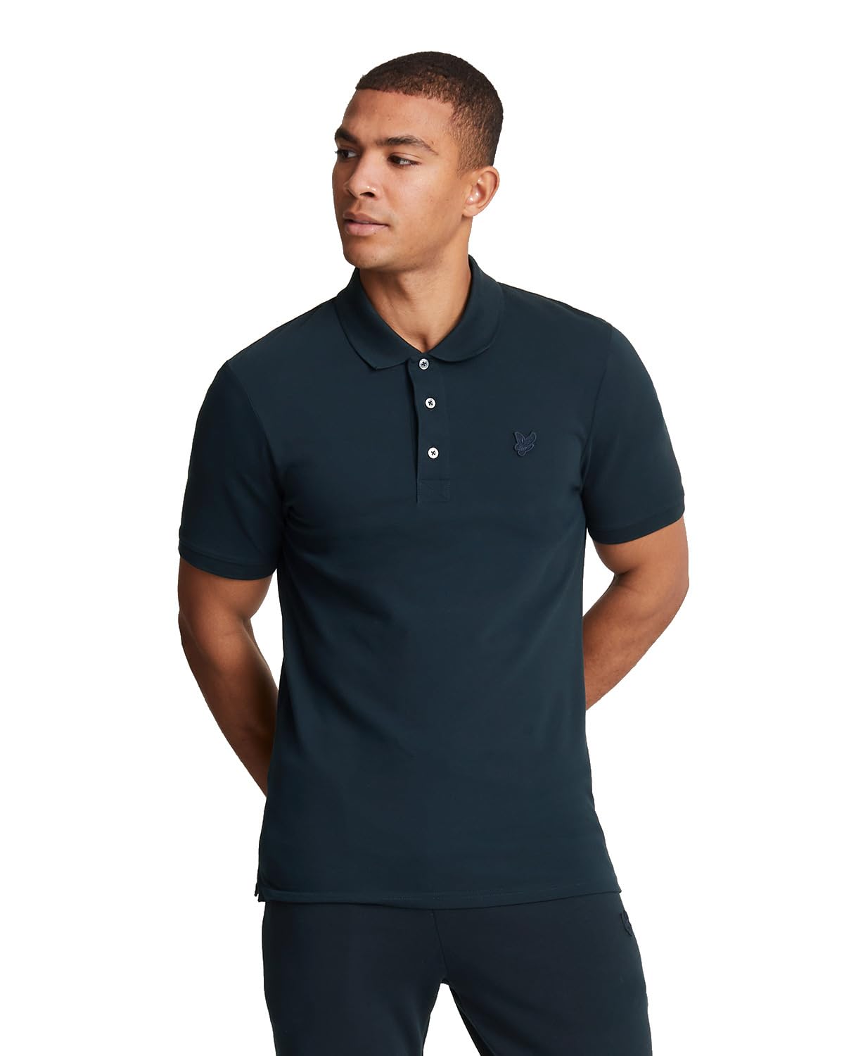 Lyle & Scott SS Polo Shirts Tonal Eagle Polo Shirt Z271 Dark Navy, L