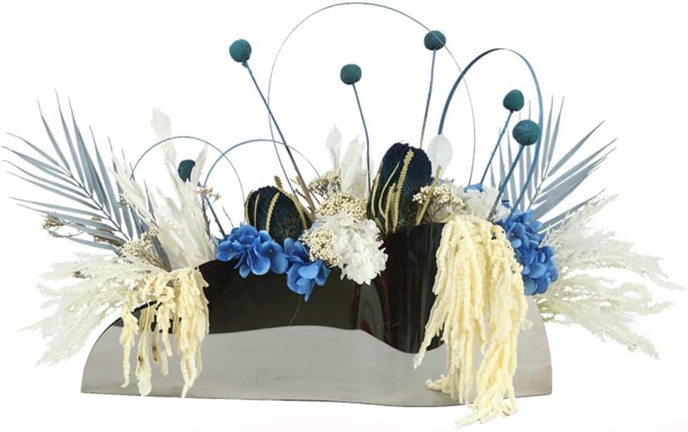 Silver Floral Decoration Dry Flower Decoration Hotel Front Desk Floral Art Soft Decoration Living Room Decoration