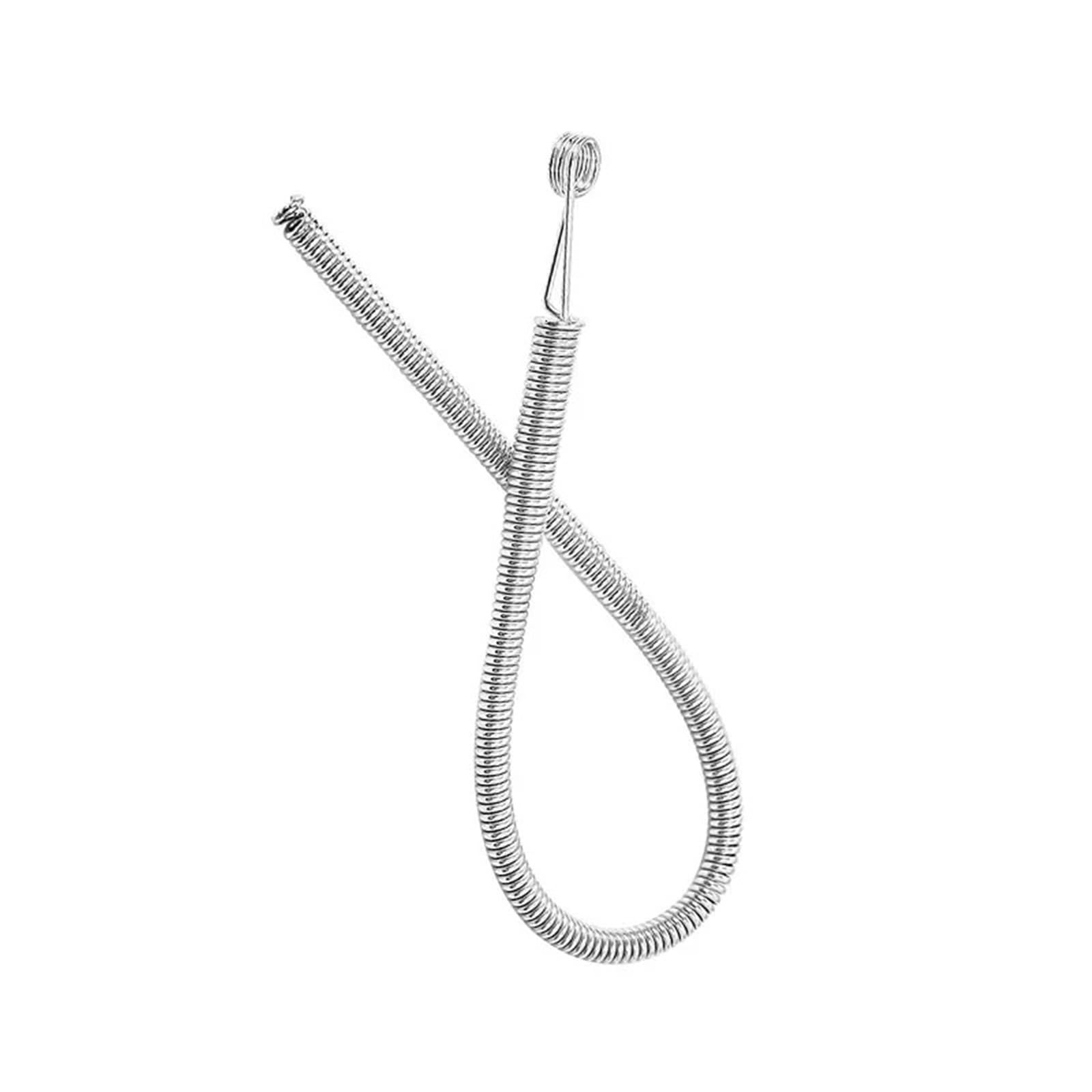 DIY Elastic Drawstring Threader Tool Aluminum Drawstring Threader Bendable Spring Rope Threading Tool for DIY Repairs(1pcs)
