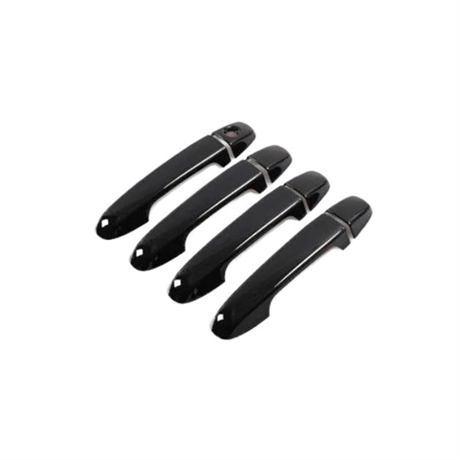 Lzbzhb 1 Keyhole Car Exterior Outsidedoor Handle For Toyota For Camry Xv50 For Aurion For Daihatsu Altis 2012~2017 Gloss Black Door Handle Rustproof Stickers Cover Car Exterior(1 Keyhole)