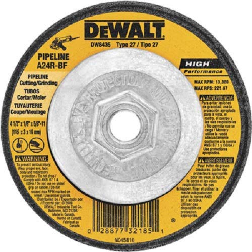 DeWalt DW8435 4-1/2" x 1/8" x 5/8"-11 Metal Cutting Wheels - Quantity 3030