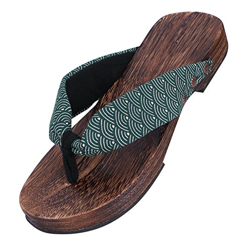 ITODA Tongs Homme Pantoufles en Bois Sandales été...