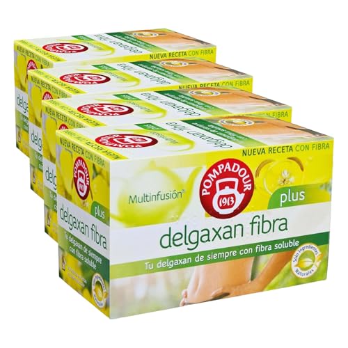 Pompadour Degazan Plus Té   20 Bolsitas (Paquete de 4)