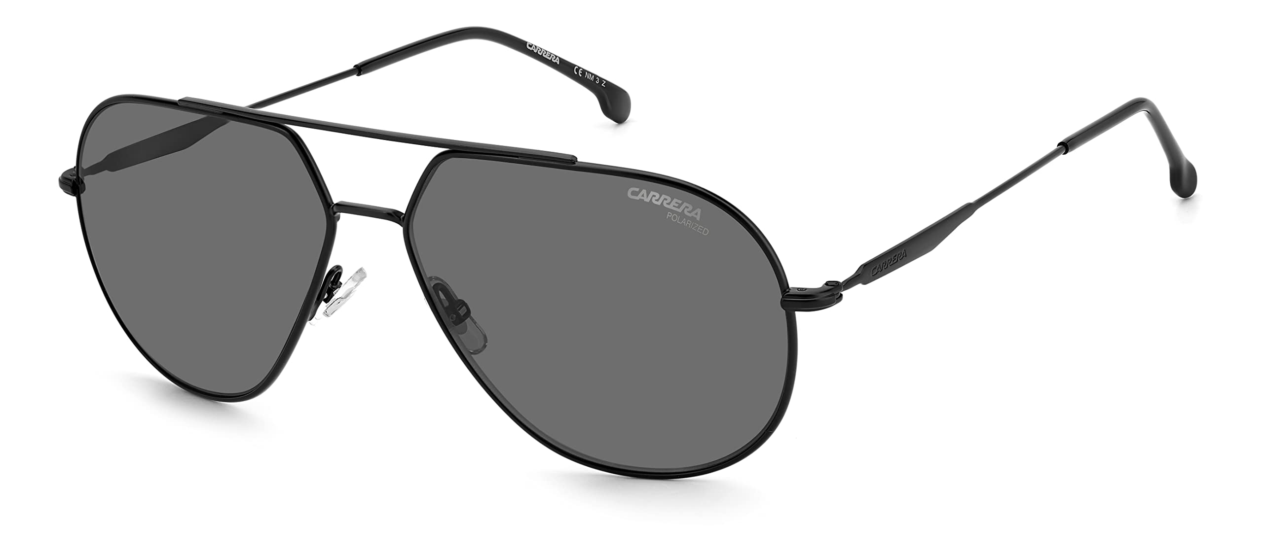 Carrera Men's Black/Grey Matte Framed Pz Lensed Sunglasses - Size: One Size