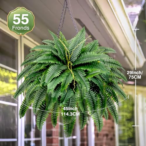50% Off: Set of 2 Realistic Artificial Boston Ferns - Image 5