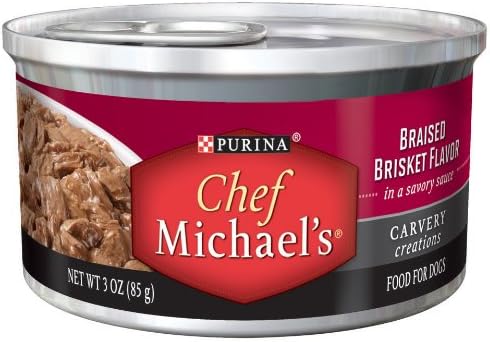 Chef Michael'S Braised Brisket Dog Food, 3-Ounce (Pack Of 24)
