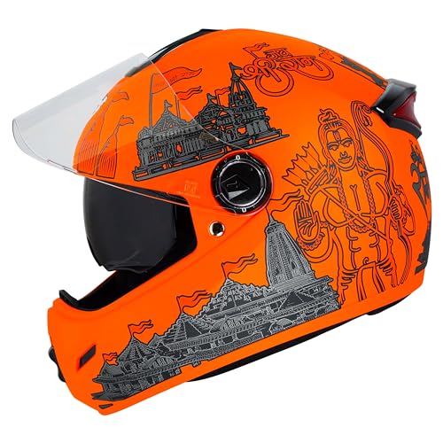 Steelbird SBH-34 Jai Shree Ram Reflective ISI Certified Full Face...