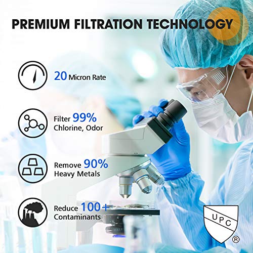 Pureplus Rv Inline Water Filter, Nsf Filtration Reduces 99% Chlorine, Bad Taste, Odor For Rvs, Marines, Boats, Campers, Trailer, Motorhome,Drinking, Washing, Gardening, Camping, Planting, Spa, 2Pack #TOP2
