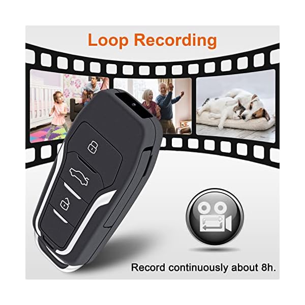 128GB Hidden Camera,1080P Portable Spy Camera Mini Covert Nanny Video Surveillance Camera with Motion Detection for Home, Office - Image 5