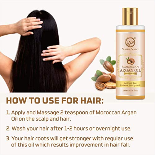 Image of Nuerma Science Moroccan Argan Oil For Skin and Hair Care (200 ML)