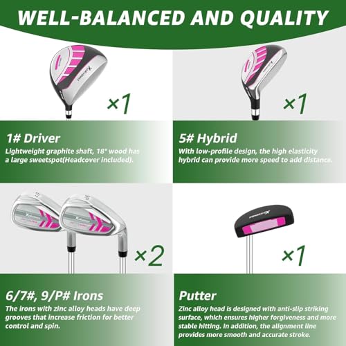 6-Piece Kids Golf Club Set