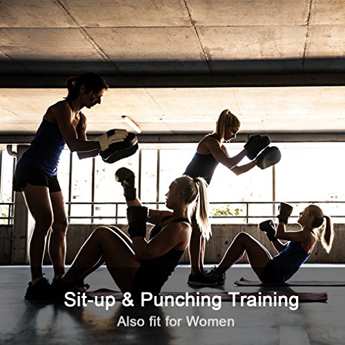 Zooboo Mma Gloves, Half-Finger Boxing Fight Gloves Mma Mitts With Adjustable Wrist Band Ufc Gloves For Sanda Sparring Punching Bag Training (One Size Fits Most) #TOP3