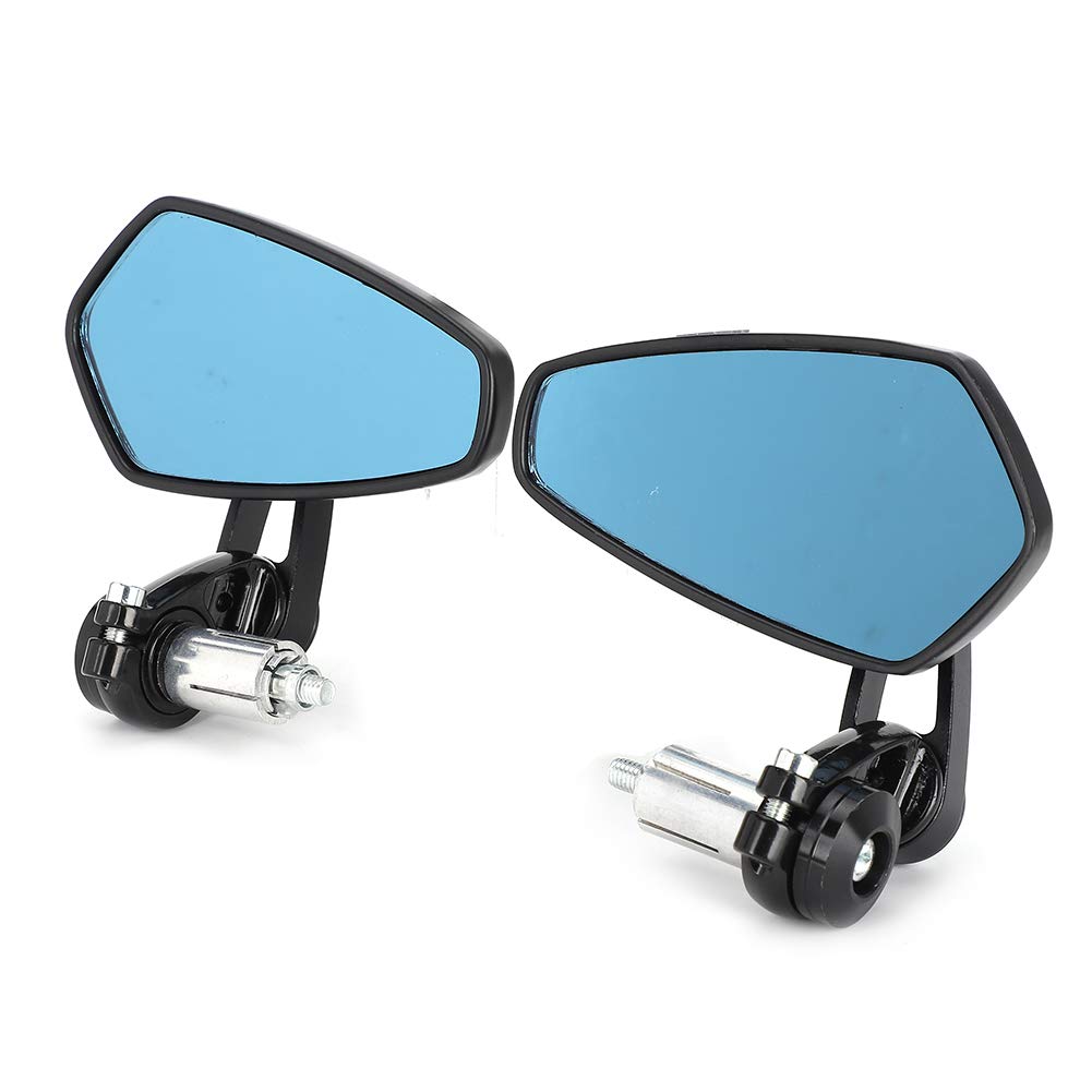Coppia Specchi Retrovisori Moto BARRACUDA A-Version Inserto Nero