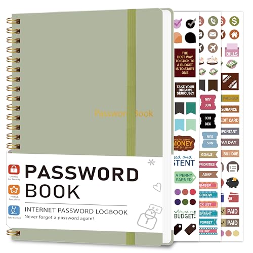 Password Keeper Book for Senior, Password Book - 5.9