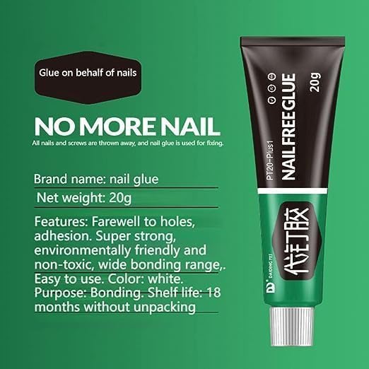 RutviRoshan Super Glue All Purpose Adhesive,Nail-Free Glue Adhesive Sealant,Welding High-Strength Oily Glue,Universal Adhesive for Resin Ceramic Metal Glass
