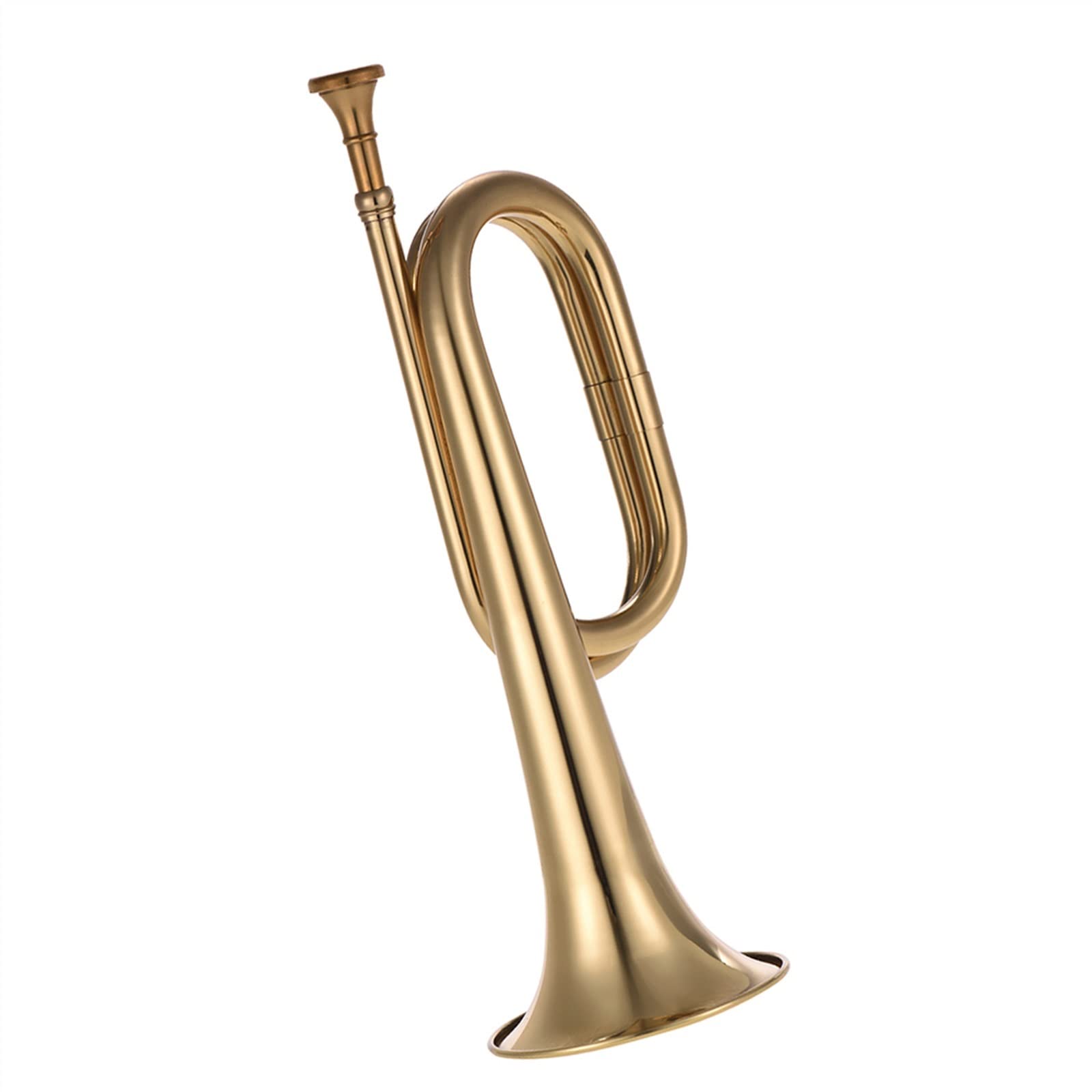 klakson Trąbka B Flat Bugle Call Trąbka Pozłacany Mosiężny Róg Kawaleryjski Z Ustnikiem Do Orkiestry Szkolnej bugle