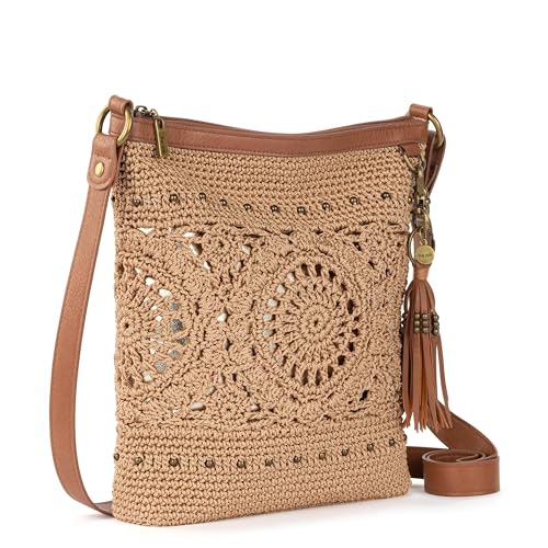 Image of The Sak Lucia Crossbody Bag in Crochet, Convertible Purse with Adjustable Shoulder Strap