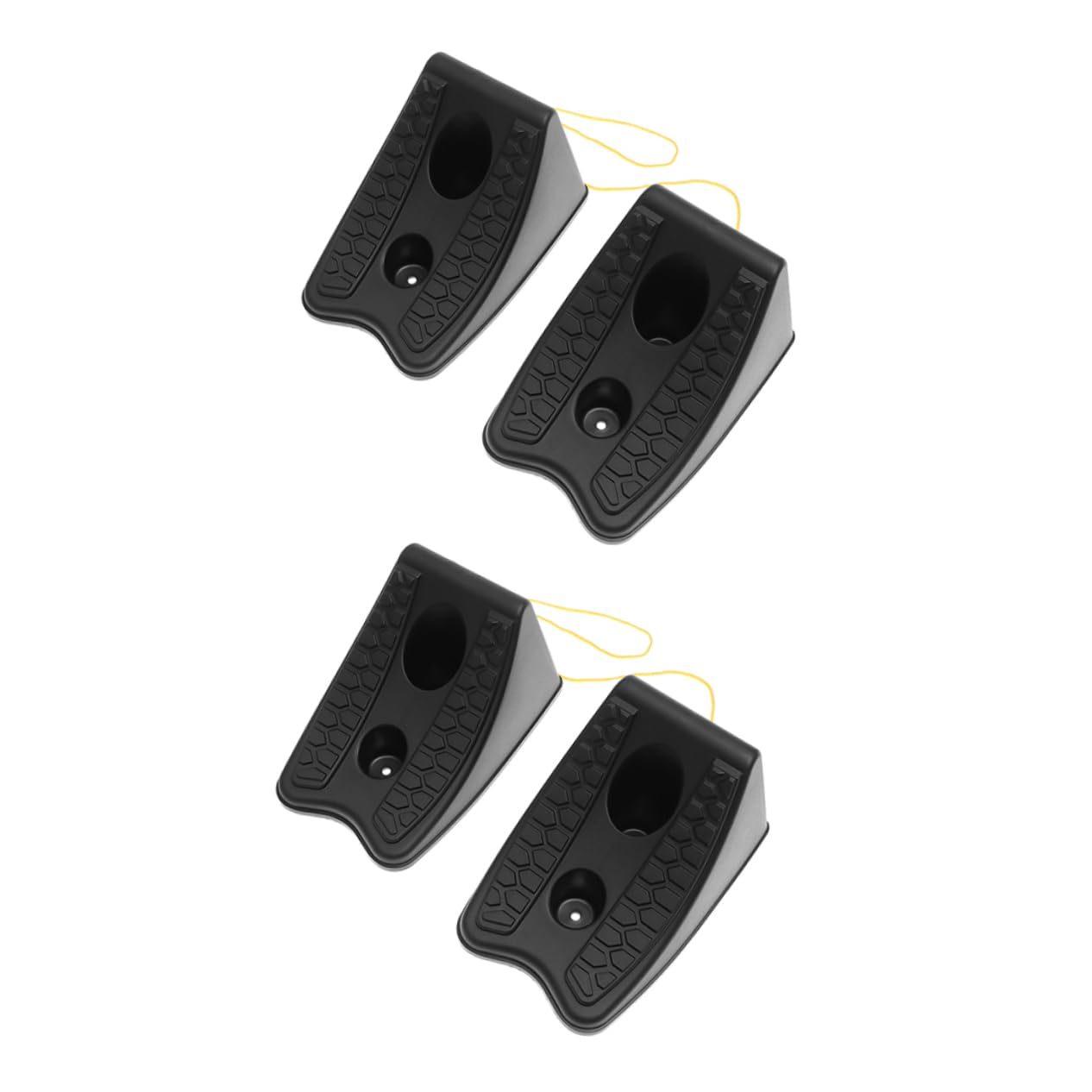 VINTORKY 4Pcs Tire Support Pad Wheel Chock Heavy Duty Non Slip Blocks for Car Rv Portable for Parking Wheel Alignment
