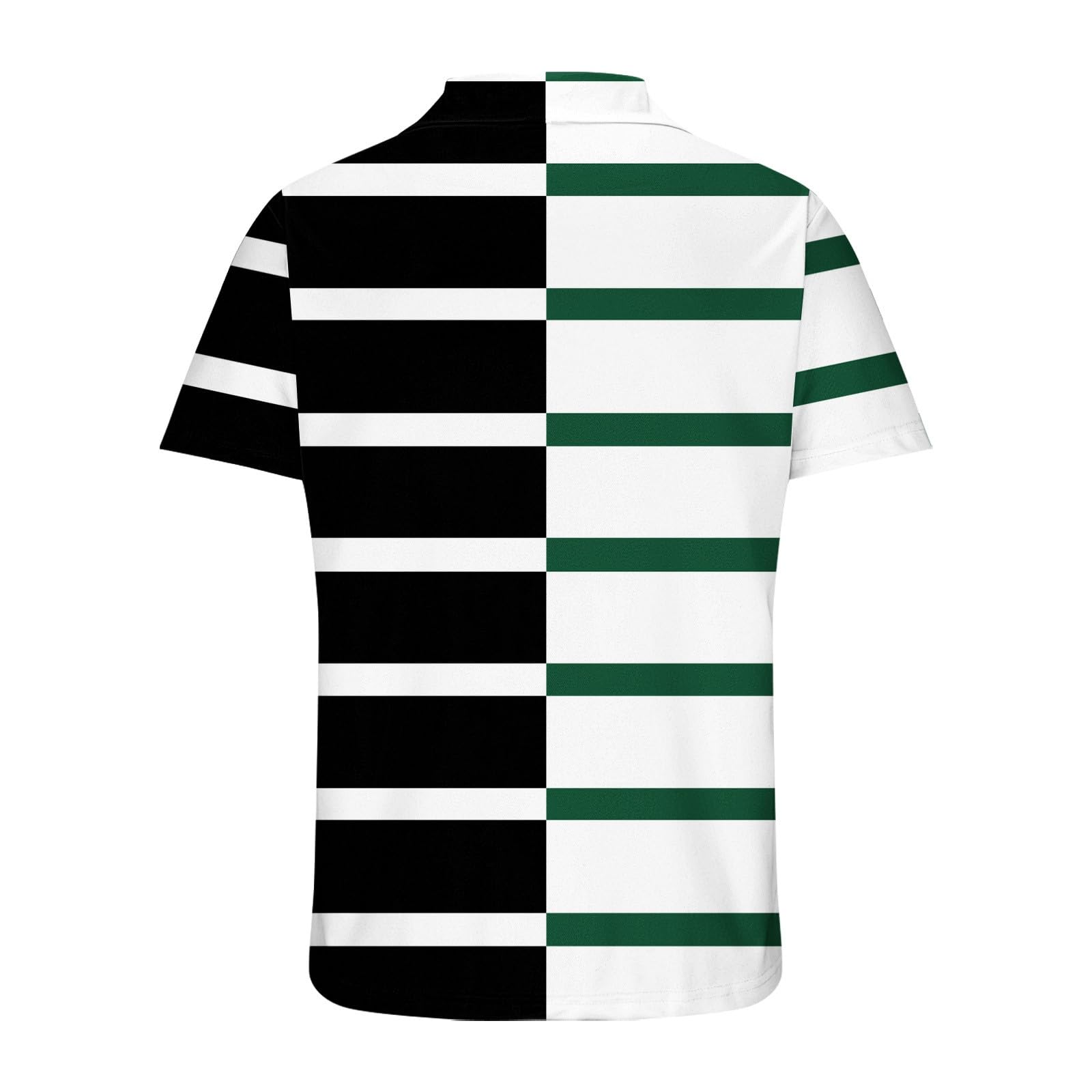 Poloshirt - Camiseta de manga corta con cuello de solapa para hombre, cierre de botón, ajuste regular, capa base y ropa para un uso diario fácil
