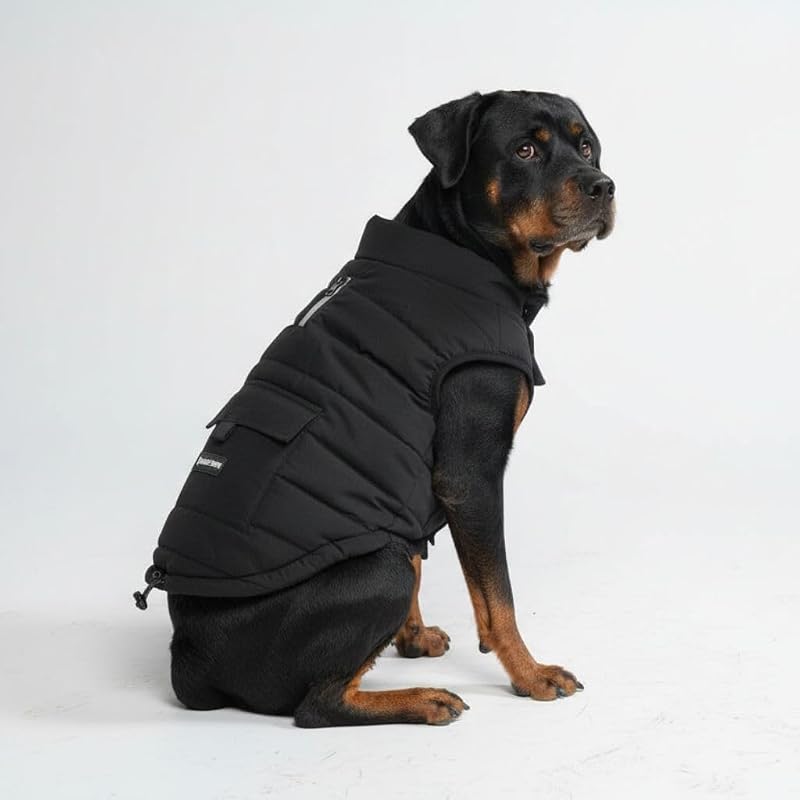Casaco de Inverno para Cães Spark Paws com Forro de Fleece, Ajustável e Resistente à Água DW2210627T