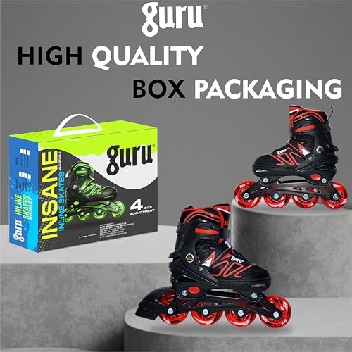Image of GURU Inline Skates, Inline Skates Wheels for Kids & Adults Medium Size in-line Skates