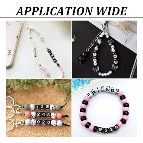 Cheriswelry Acrylic Number 0-9 Beads 7mm Large Hole Number Cubic Loose Spacer Beads for Name Bracelet Necklace Jewellery Making 300pcs - Image 4