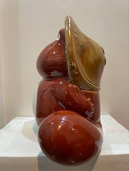 Amazon.co.jp: ぼんやり子だぬき 標準サイズ 箱付き 陶器