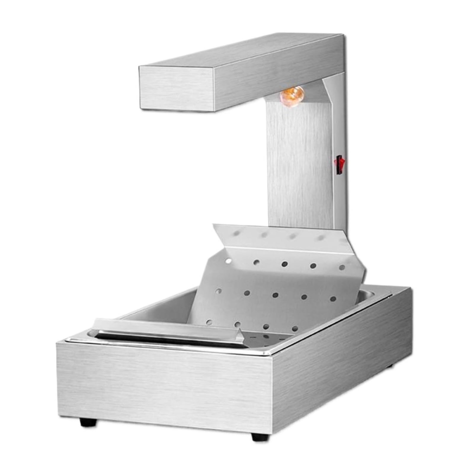 Chauffe-frites Machine D'isolation De Buffet Puce En Acier Inoxydable Table Commerciale Chauffant Gaufre/gâteau/beignets Lampe Chauffante Alimentaire Assure Une Chaleur Constante