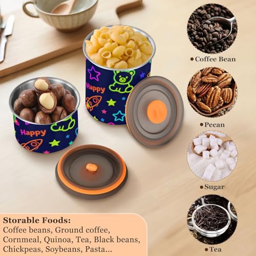 Contenedor para café con diseño perro y oso en acero inoxidable miniatura 6