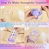 Maucircol 11 Pieces Snow Globe Tumbler Diy Kit Supplies, Snowglobe Cup Diy Tool (CUPS ARE NOT INCLUDED) #2