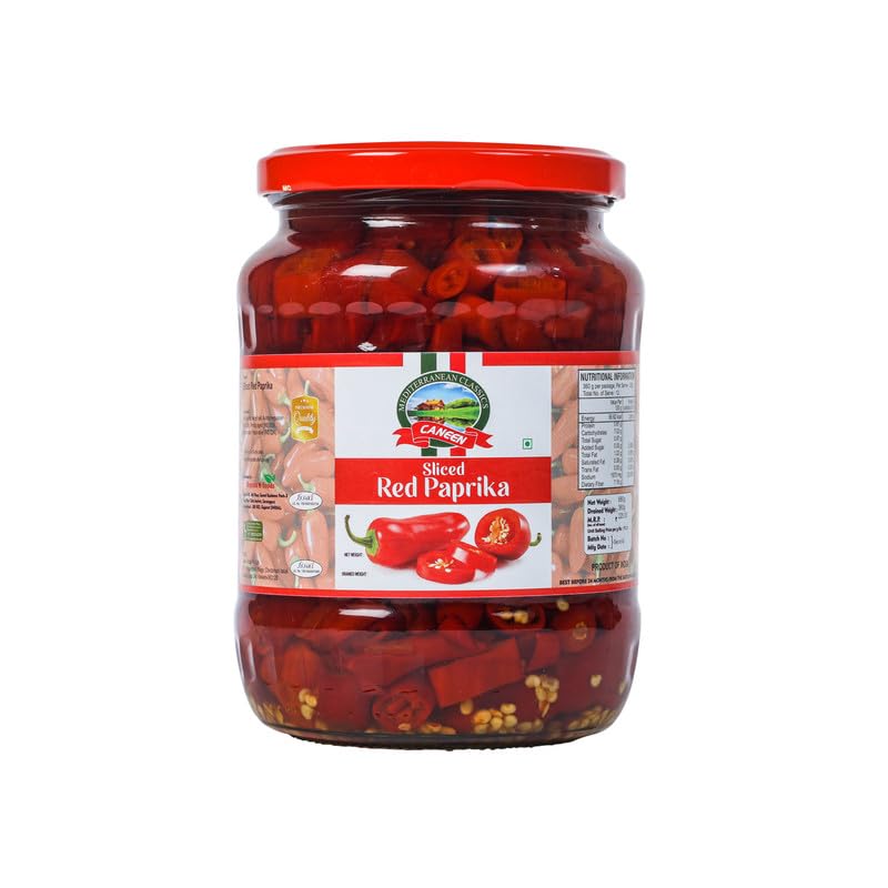 See full amazon price history chart for Caneen Sliced Red Paprika 680g in Jar – 100% Vegan, Ready-to-Eat, Fiber-Rich – Ideal Topping for Pizza, Pasta, Burgers, Snacks & Salads (Pack of 1) Caneen Sliced Red Paprika 680g in Jar – 100% Vegan, Ready-to-Eat, Fiber-Rich – Ideal Topping for Pizza, Pasta, Burgers, Snacks & Salads (Pack of 1) (B0D97XBL6W) Amazon Price History, Amazon Price Tracker