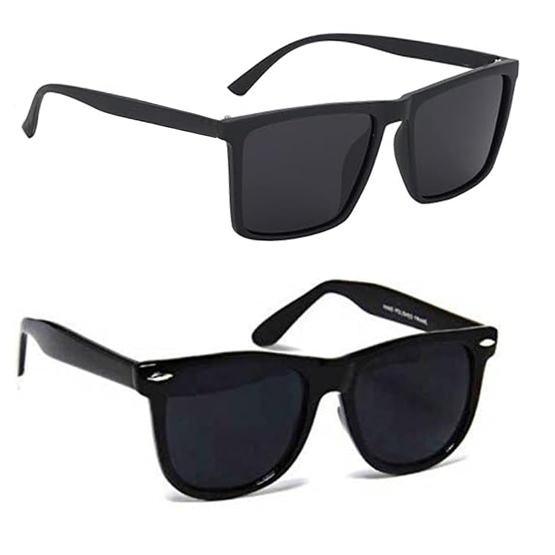 Rectangular Wayfarer Sunglasses for Men & Women | Full-Rim Cover Eyewear for Driving, Cycling, Sports | Lightweight Flexible Optical Frame for All-Day Comfort & Selfies SR.89234-53-image-20