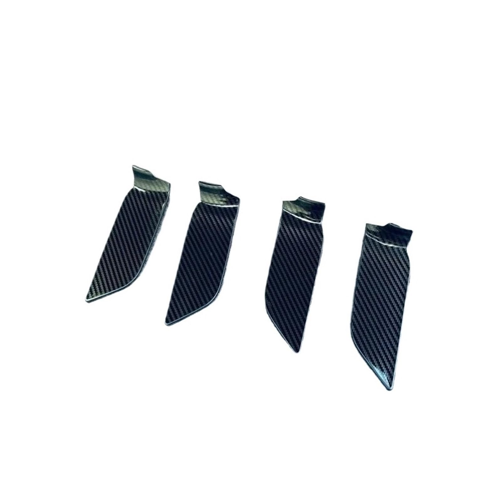 Fhcbutae Steel Carbon Fiber Interior Car Handle Stainless Steel Door Handle Cover Trim Stickers For Toyota For Harrier For Venza 2020 2021(Steel Carbon Fiber)