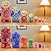 Winterworm Set of 10 Girl with Flower Russian Nesting Dolls Multicolor Matryoshka Doll Handmade Wooden Nesting Dolls Kids Stacking Doll Toy for Home Decoration Christmas Birthday Party Gift