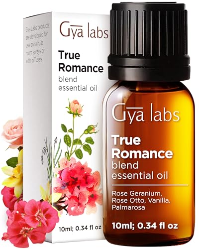 Gya Labs True Romance Essential Oil Blend - Sweet & Floral Scent (0.34 Fl Oz)