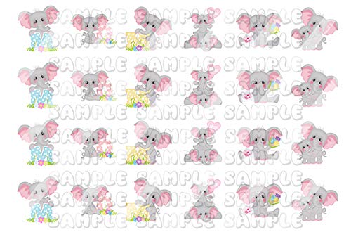 Elephant Mom Mother's Day Nail Art Decals