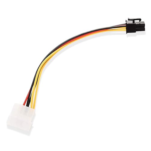 Miniatura 5 de 4 pines macho Molex a 6 pines hembra PCI-Express PCIE tarjeta de video convertidor de corriente adaptador de cables conectores para tarjetas de