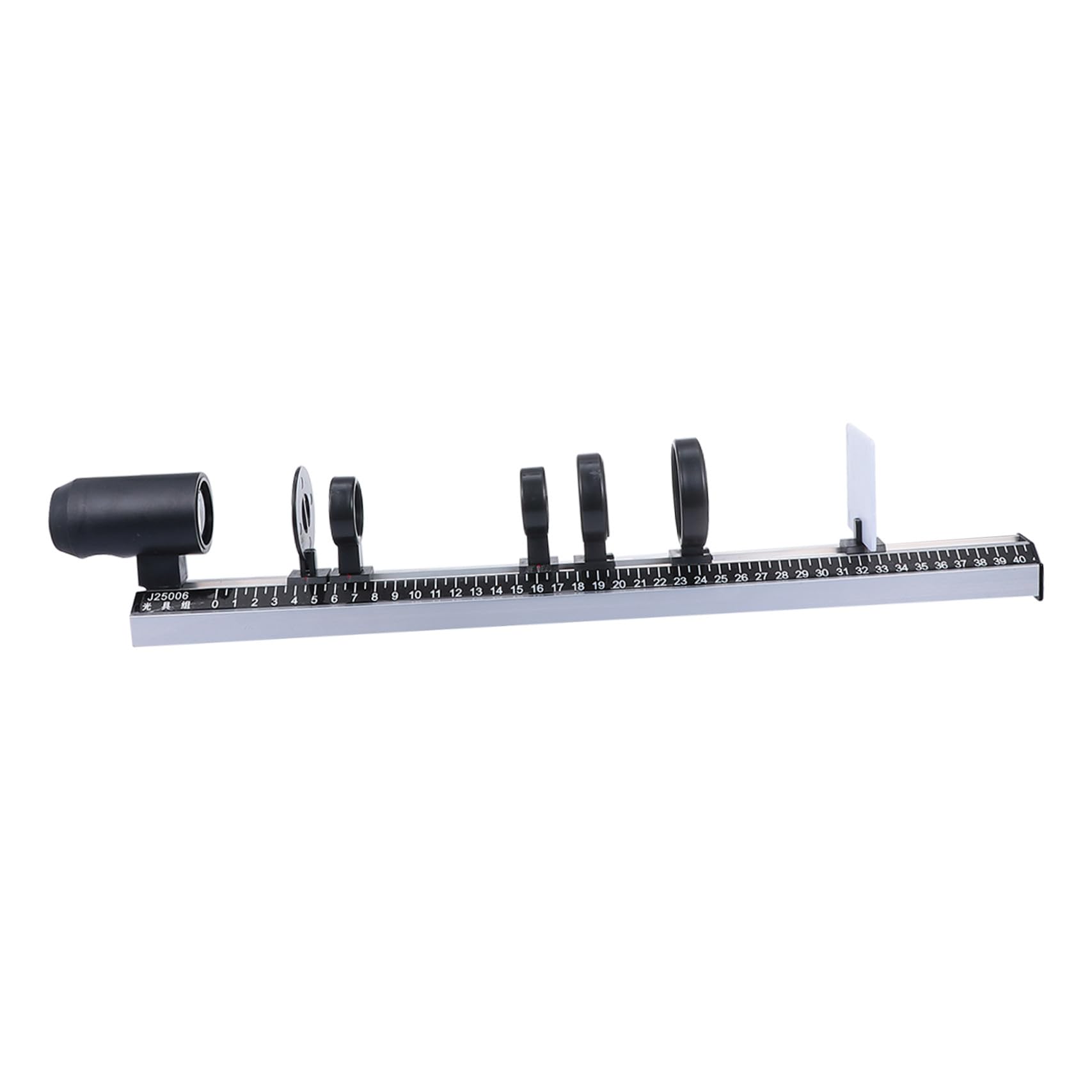 GLEAVI Juego de óptica didáctica kit laboratorio físico con lentes cóncavas convexas espejo óptico instrumentos ópticos experimentos científicos 19,7 x 3,1 x 2 pulgadas