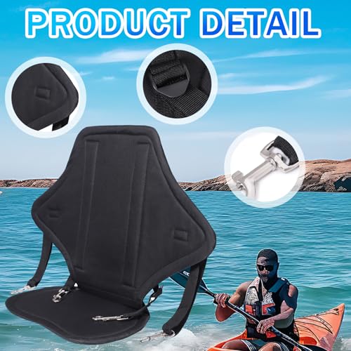 Siège de kayak avec dossier de canoë réglable en nylon durable - 2