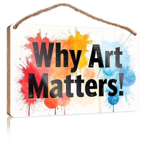 Home Door Hanging Why Art Matters! Funny Bathroom Signs Hanging