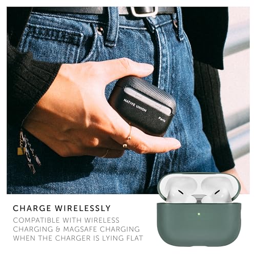 Coque AirPods Pro 2 anti-rayures en matière végétale Native Union Vert