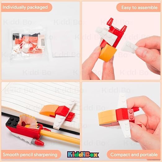Image of KiddiBox Anime Pencil Case for Kids - One Piece Sasuke Character Pouch, Kawaii School Supplies Set & 2 DIY Sharpeners for Boys Girls Students